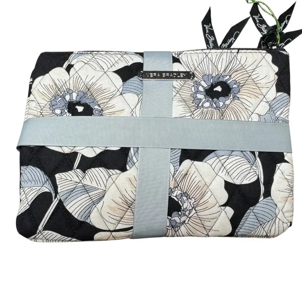 NWT Vera Bradley Cosmetic Trio 3-pc Travel Gift Set Soft Makeup Zip Cases